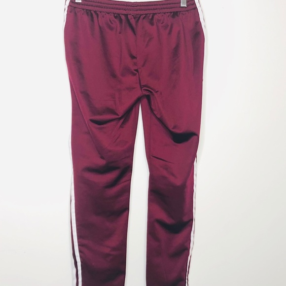 Adidas Maroon Track Pants in Sz M - Picture 3 of 7